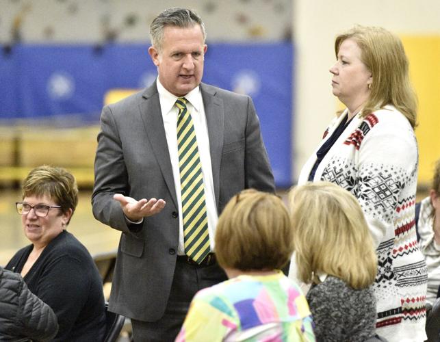 Peterson and attendees